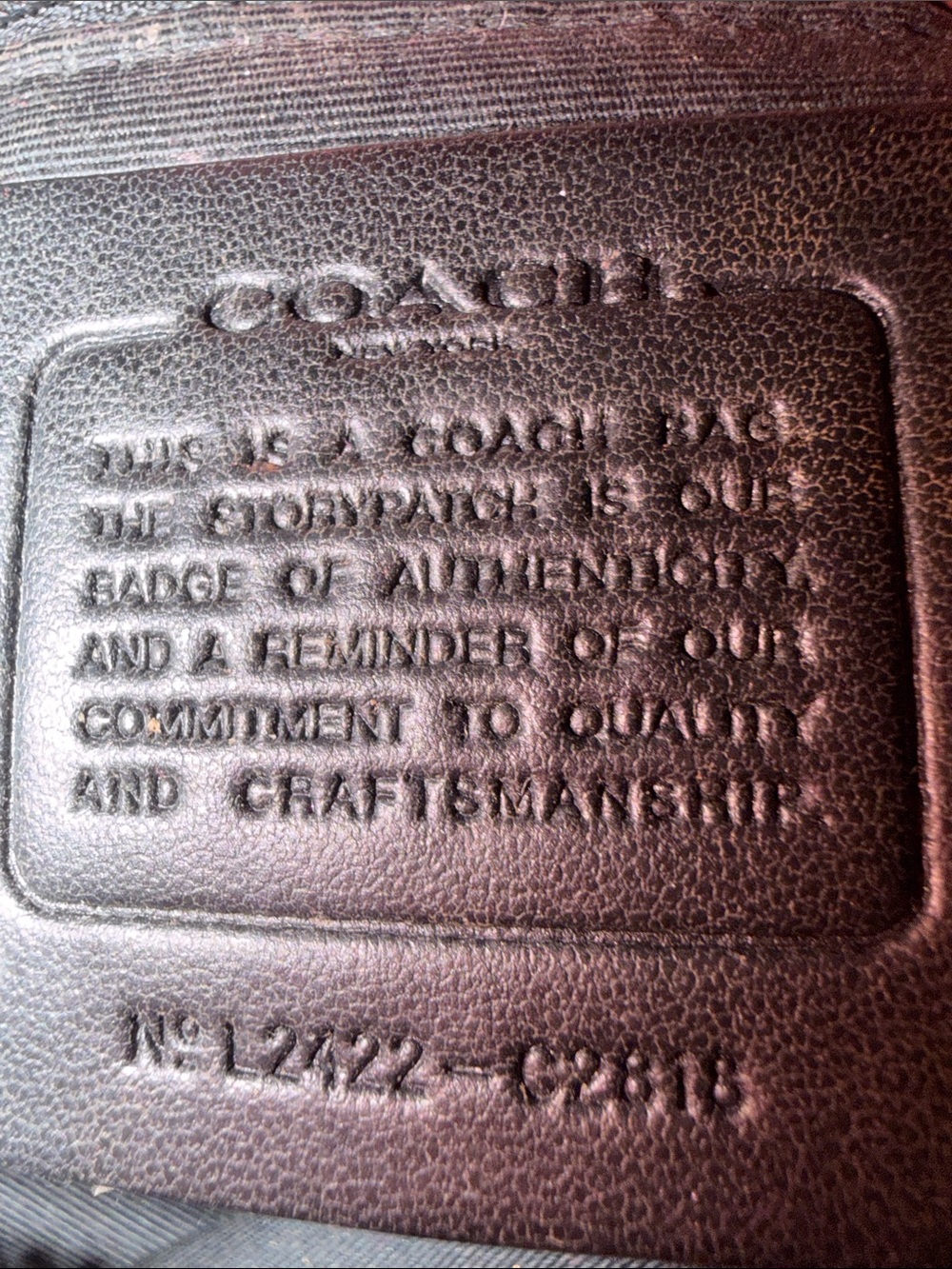 Coach Black Pebbled Leather Shoulder Bag with Gold Hardware - Picture 3 of 7